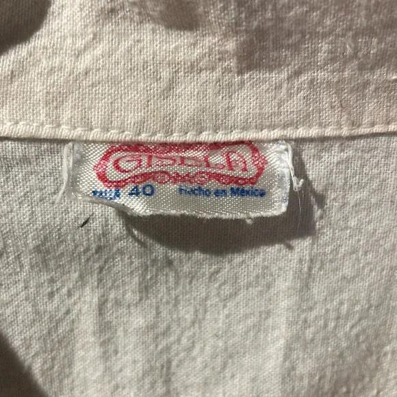 VINTAGE Gisela 1970s Mexican embroidered blouse medium Boho - Picture 3 of 7